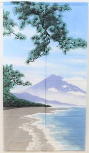 【直送可】大人気 富士山のれん 『夏富士』