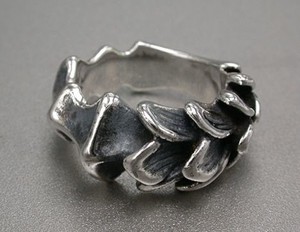 Silver-Based Plain Ring sliver black