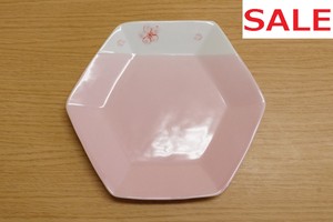 【大特価！！】花の詩　六角取皿　ピンク