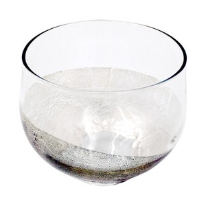 【特価品】ガラス単品　銀箔冷茶カップ