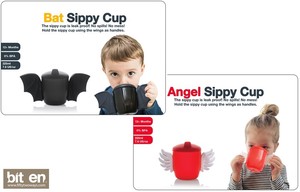 『ANGEL / BAT SIPPY CUP（エンジェル／バット シッピーカップ）』子供用取っ手付マグカップ