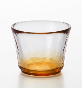 アデリア 津軽びいどろ 盃 酒器 秋の野 75ml アンバー  日本製 F49789