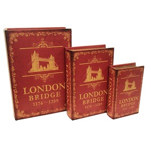 【送料無料】ブックボックス『LONDON BRIDGE』ブック型収納ボックス/小物入れ/インテリア雑貨
