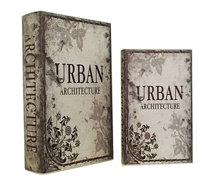 【送料無料】ブックボックス『URBAN ARCHITECTURE』ブック型収納ボックス/小物入れ/インテリア雑貨