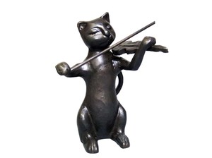 Ornament Cat Violin