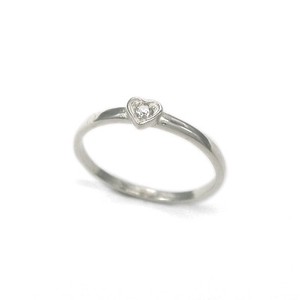 Silver-Based Cubic Zirconia Ring sliver Rings Simple