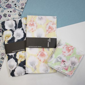 Japanese Pattern Gauze Hand Towel Handkerchief Double Gauze Disposal