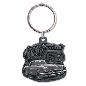 【RT 66】メタル キーリング（キーホルダー）3D コルベット 66-SS-KR-1500777