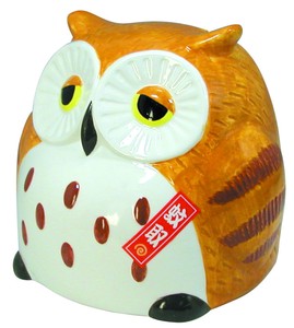Owl Mosquito repellent Mosquito repellent Incense Interior Pottery Japanese Raccoon