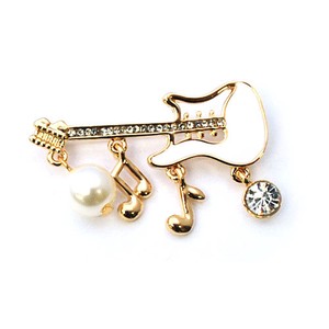 Brooch Gift Sparkle Music Note Crystal Brooch