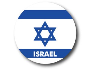 国旗缶バッジNO. CBFG-024　ISRAEL（イスラエル）