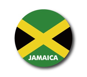 国旗缶バッジNO. CBFG-033　JAMAICA（ジャマイカ）