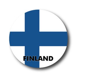 国旗缶バッジNO. CBFG-049　FINLAND（フィンランド）