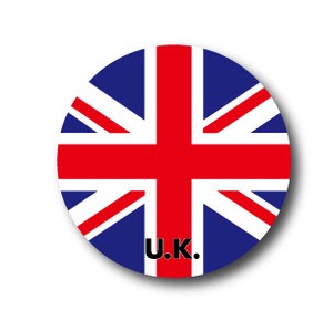 国旗缶バッジNO. CBFG-063　U.K.（イギリス）