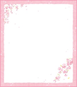 色紙　桜