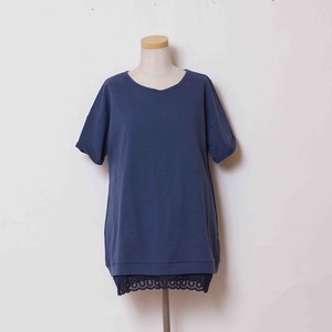 Tunic Spring/Summer Docking Cotton Natural Made in Japan