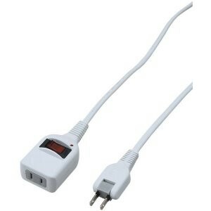 ヤザワ ノイズフィルター集中SW付1個口1m白 Y02BKNS111WH