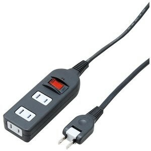 ヤザワ ノイズフィルター集中SW付3個口3m黒 Y02BKNS313BK
