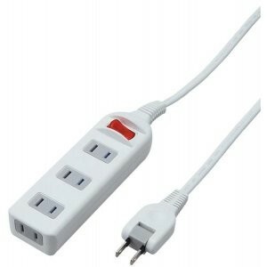 ヤザワ 耐トラシャッター集中スイッチ付4個口3m Y02S413WH