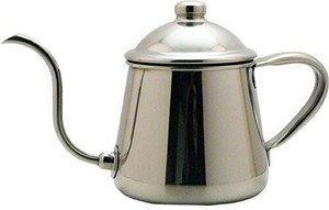 日本製 Japan タカヒロ IH200V対応 18-8ステンレスコーヒードリップポット「雫」0.5L 670758