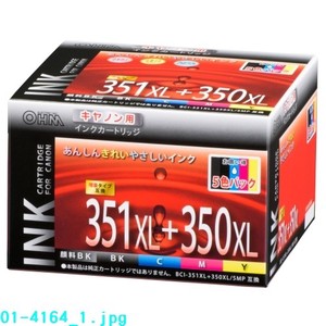 【信頼のOHMﾌﾞﾗﾝﾄﾞ】キヤノン互換インク　350/351XLシリーズ