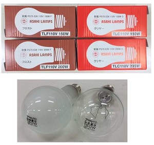 旭光（アサヒランプ）耐震電球各種
