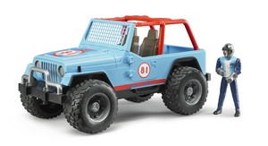 【bruder】Jeep　クロスカントリーレーサー(フィギュア付き）BLUE