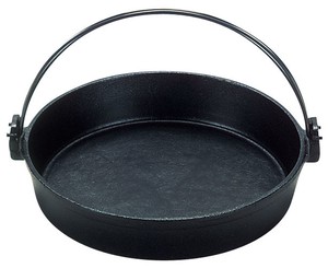 （S）鉄　すきやき鍋　ツル付（黒ぬり）
