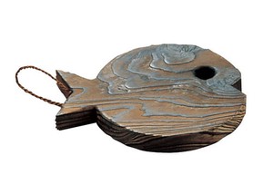 木製　魚敷板