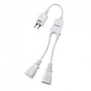 ヤザワ ACアダプター用2分配延長コード2個口 Y02V2002WH