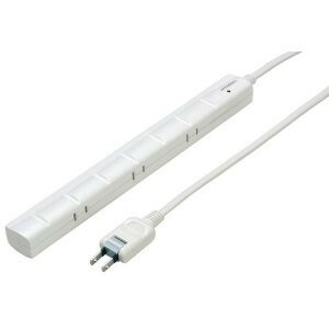 ヤザワ 3P対応スリムタップ7個口5mマグネット Y02YJKP705WH