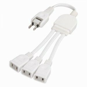 ヤザワ ACアダプター用3分配延長コードホワイト Y02V3002WH