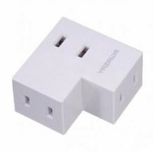 ヤザワ 耐トラ付Lタップ3個口白 Y02FSU300WH