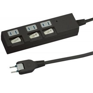 ヤザワ 個別スイッチ付節電タップ3個口3m黒 Y02BKS333BK