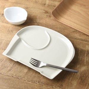 Mino ware Main Plate Gray Animal Life M Miyama Western Tableware Made in Japan