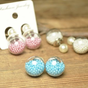 Pierced Earringss Pearl Reversible 3-colors
