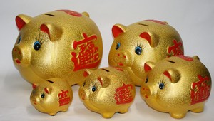 Object/Ornament Gold Pig