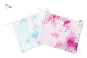 Water Color Cotton clutch bag ウォーターカラー コットンクラッチバッグ