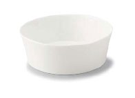 Mino ware Main Dish Bowl Circle White Miyama Made in Japan