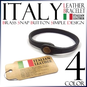 ■人気■ ITALIAN LEATHER ブレスレット シンプル ITALY 本革 キレイめ メンズ 人気