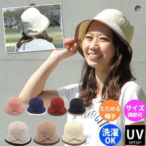 熱中症対策/たためる帽子/洗える帽子/レディースハット/小つば帽子/帽子 UV
