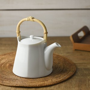 Miyama 7happy Earthen Teapot White Porcelains MINO Ware