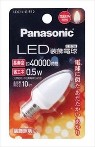 パナソニック　LED装飾電球　C形タイプ　LDC1LGE12 【 電球 】