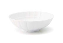 Miyama suzune Noodle Bowl White Porcelains MINO Ware