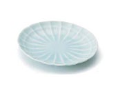 Miyama suzune Serving Plate Celadon MINO Ware