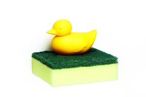 『Duck Sponge（ダックスポンジ）』アヒル型スポンジホルダー W/ スポンジGR