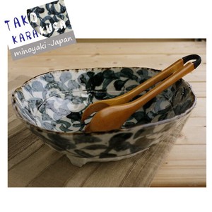 Tsuchimonono-Utsuwa Tako-Karakusa Three Large Bowl Mino Ware Made in Japan
