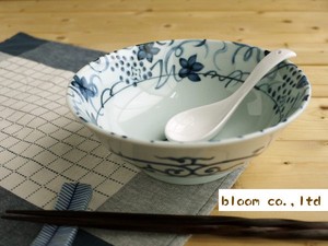 染付つた絵　ラーメン鉢　美濃焼　日本製