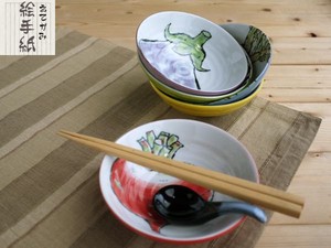 美浓烧 小钵碗 绘手纸 碟子套装 日本制造