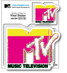 MTV ロゴステッカー ブロックノイズ 音楽 ミュージック アメリカ 人気 LCS337 グッズ